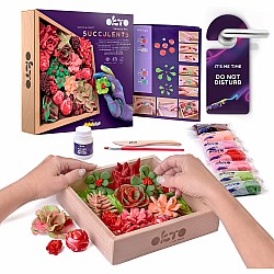 OKTO Sensory Art Wood & Craft Succulents Passion