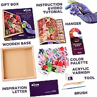 OKTO Sensory Art Wood & Craft Succulents Passion