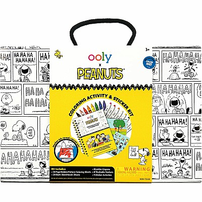 OOLY x PEANUTS Coloring Activity & Sticker Kit