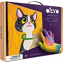 OKTO Sensory Art Coloring with Clay Set by Numbers Cat
