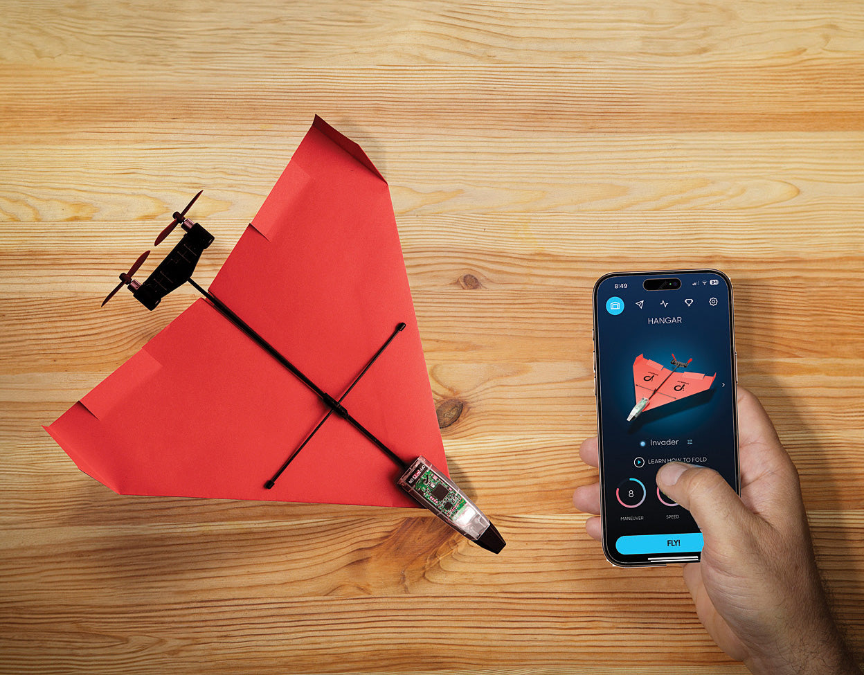 POWERUP 4.0 Smartphone Controlled Paper Airplane Kit