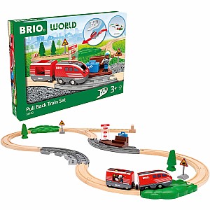 BRIO World Pull Back Train Set