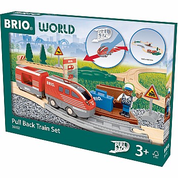 BRIO World Pull Back Train Set