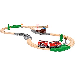 BRIO World Pull Back Train Set