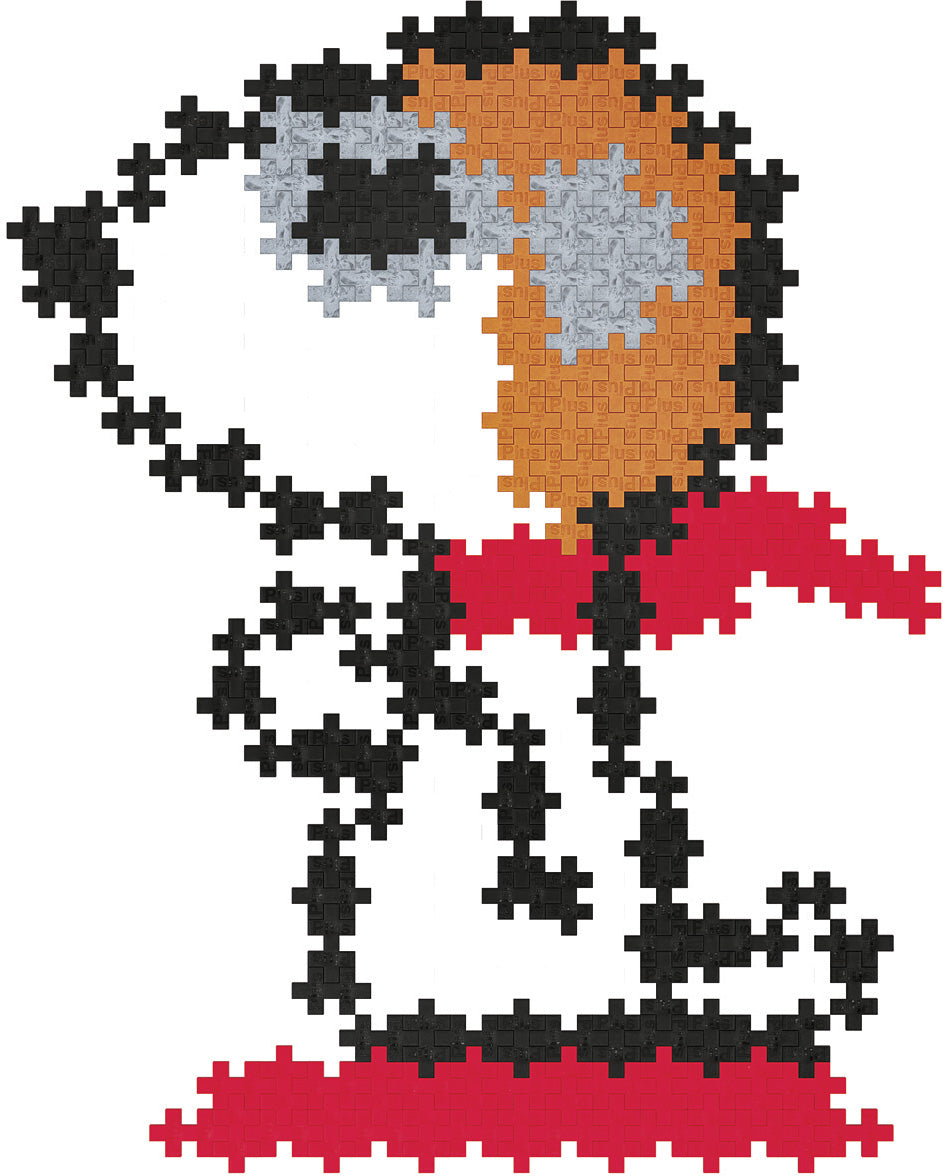 Plus-Plus Peanuts Puzzle By Number Tube - Woodstock