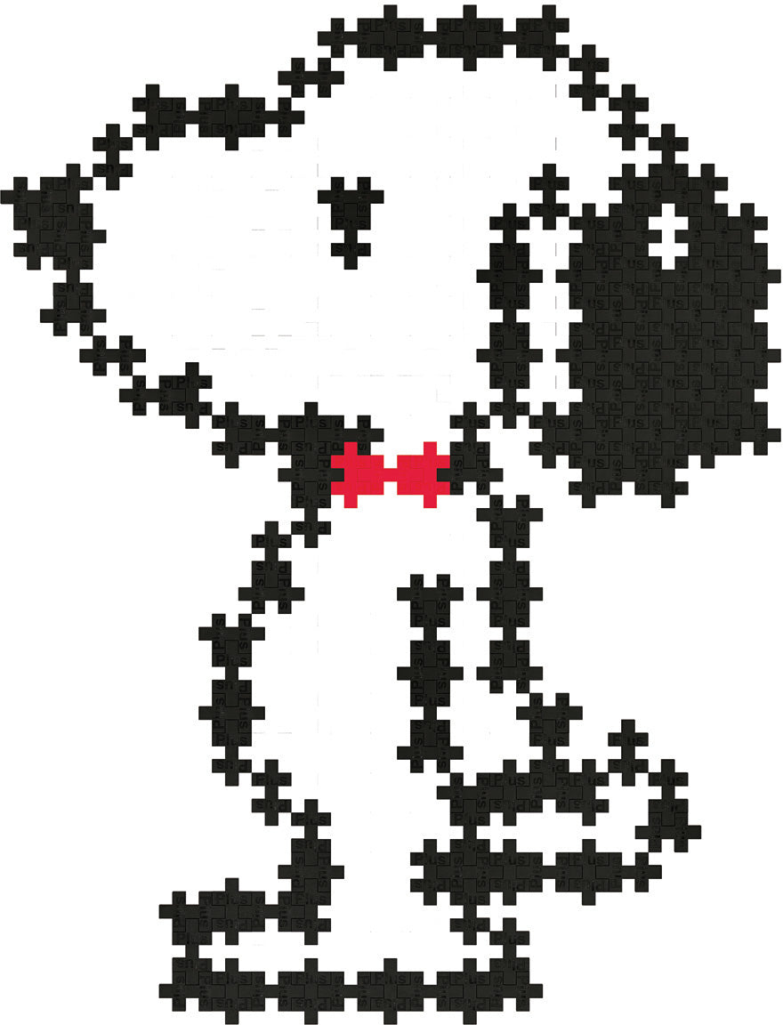 Plus-Plus Peanuts Puzzle By Number Tube - Flying Ace