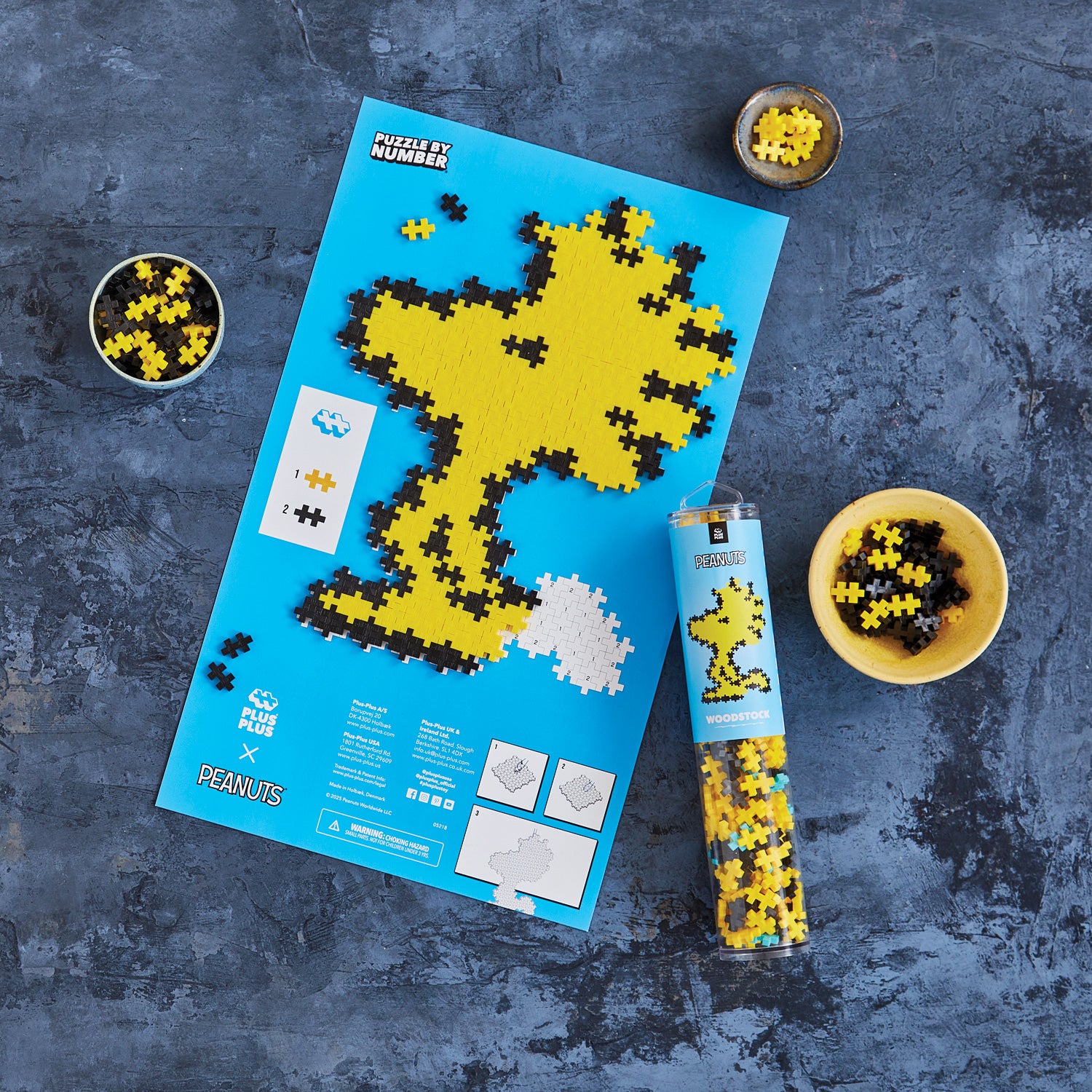 Plus-Plus Peanuts Puzzle By Number Tube - Flying Ace