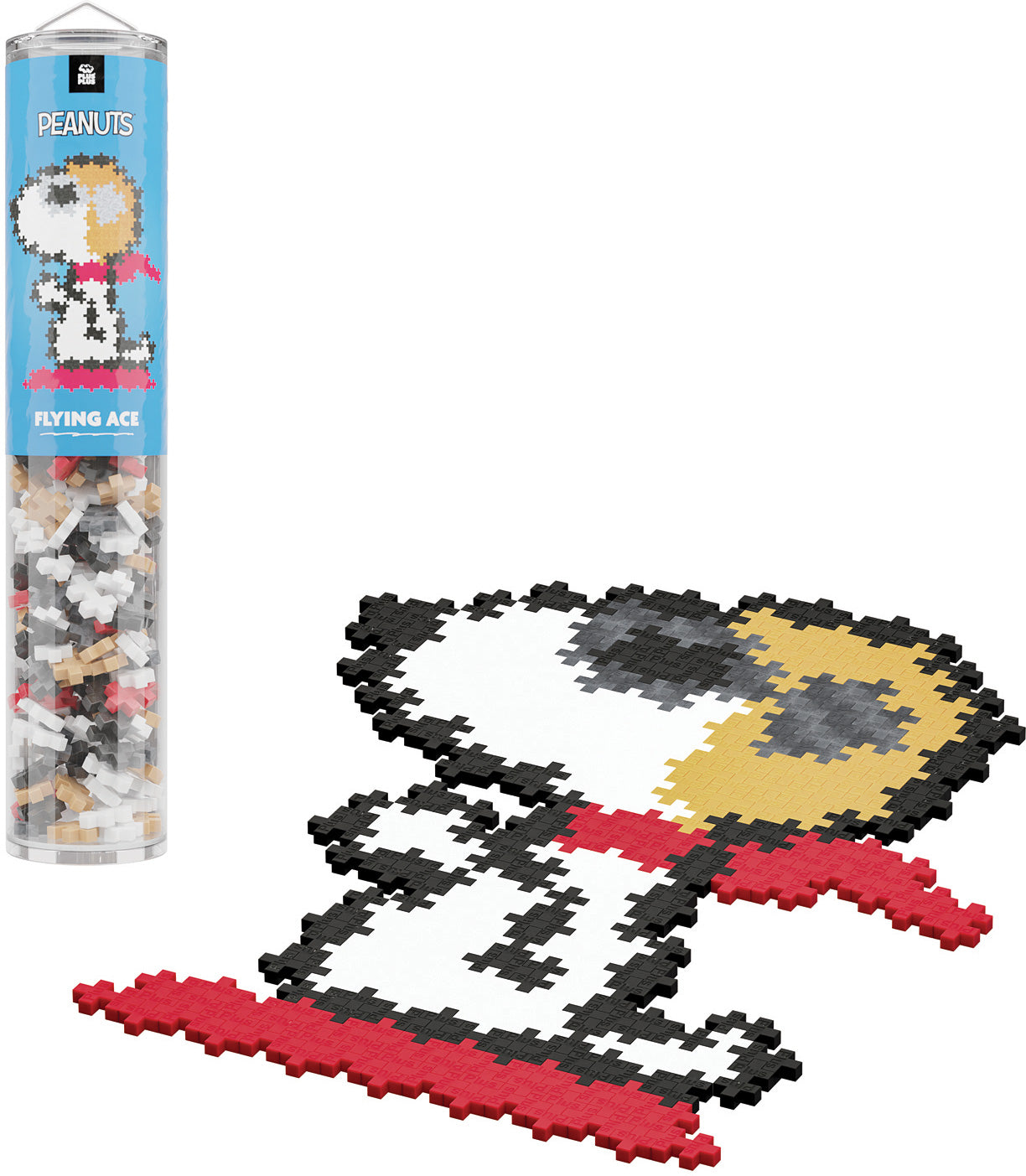 Plus-Plus Peanuts Puzzle By Number Tube - Woodstock