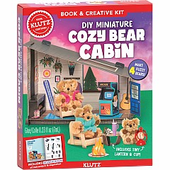 KLUTZ DIY Miniature Cozy Bear Cabin