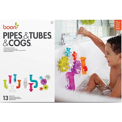 Boon Pipes & Tubes & Cogs Building Bath Toy Bundle