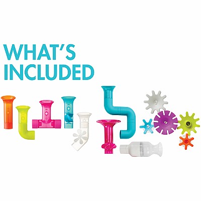 Boon Pipes & Tubes & Cogs Building Bath Toy Bundle