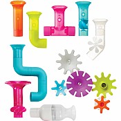 Boon Pipes & Tubes & Cogs Building Bath Toy Bundle