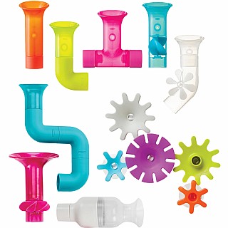 Boon Pipes & Tubes & Cogs Building Bath Toy Bundle
