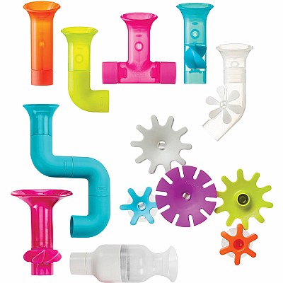 Boon Pipes & Tubes & Cogs Building Bath Toy Bundle