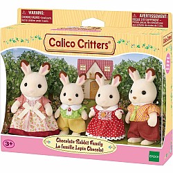 Calico Critters Chocolate Rabbit Family