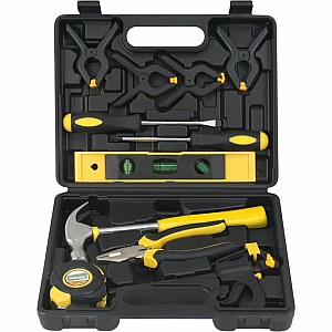 Kids Deluxe Tool Set with Leather Tool Belt & Safety Goggles