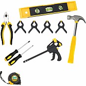 Kids Deluxe Tool Set with Leather Tool Belt & Safety Goggles