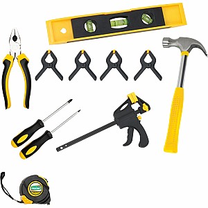 Kids Deluxe Tool Set with Leather Tool Belt & Safety Goggles