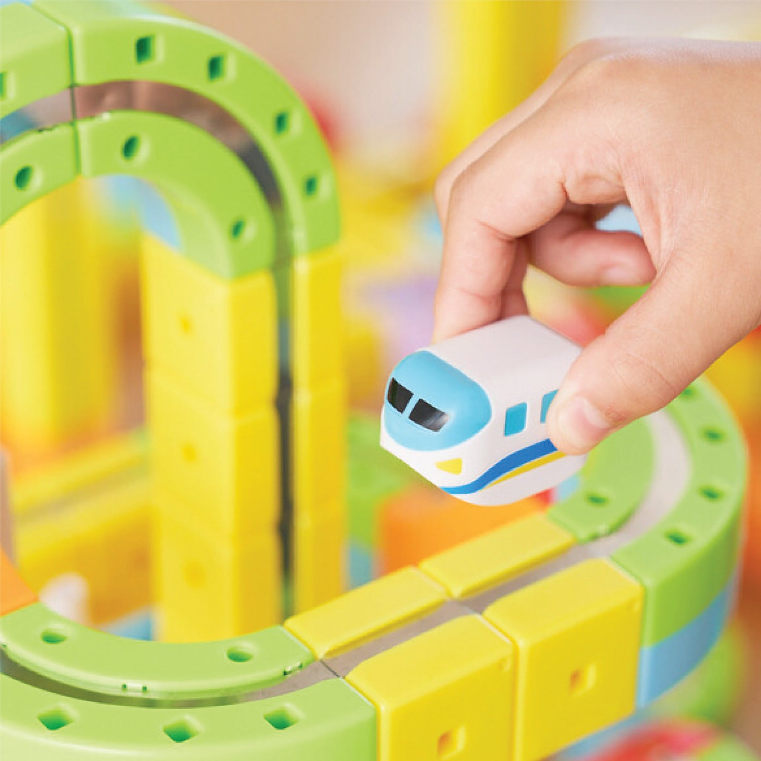 Rail Cube Magnetic Monorail Deluxe Block Set