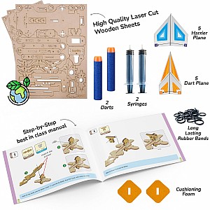 Hydraulic Plane Launcher STEM Building Kit
