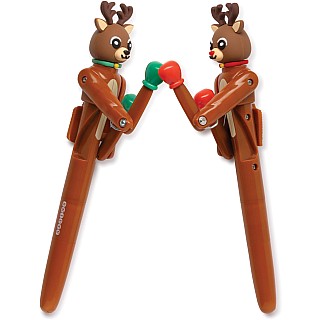 Boxing Reindeer Action Pens