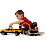 Bruder RAM Rental Service Truck with Mini Excavator