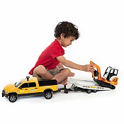 Bruder RAM Rental Service Truck with Mini Excavator