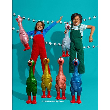 Giant Sparkle Rubber Chicken