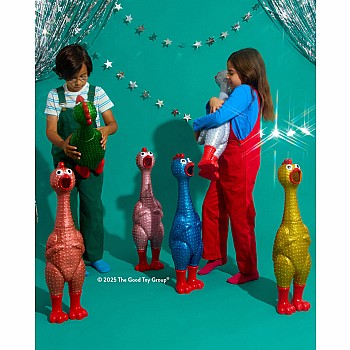 Giant Sparkle Rubber Chicken