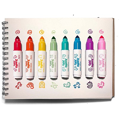 Jumbo Jots 8 Dual Tip Unicorn Markers