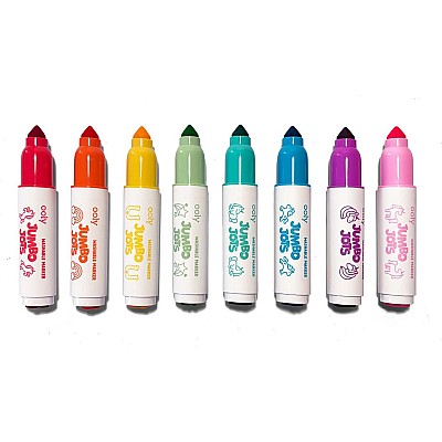 Jumbo Jots 8 Dual Tip Unicorn Markers