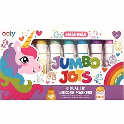 Jumbo Jots 8 Dual Tip Unicorn Markers
