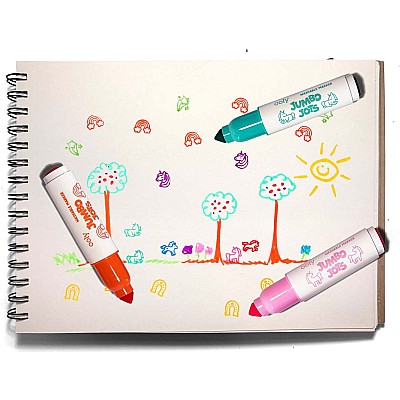 Jumbo Jots 8 Dual Tip Unicorn Markers