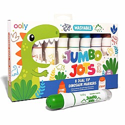 Jumbo Jots 8 Dual Tip Dinosaur Markers