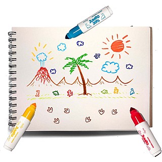 Jumbo Jots 8 Dual Tip Dinosaur Markers
