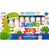Jumbo Jots 8 Dual Tip Dinosaur Markers