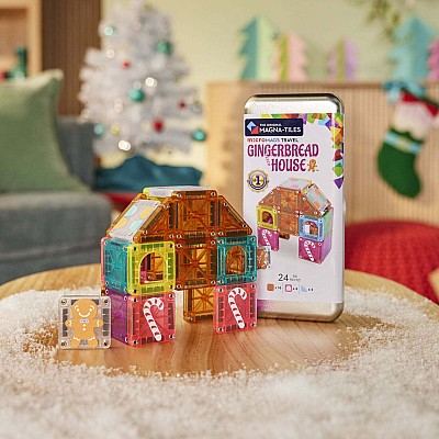 MAGNA-TILES microMAGS Gingerbread House Travel 24-Piece Set