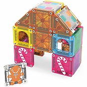 MAGNA-TILES microMAGS Gingerbread House Travel 24-Piece Set