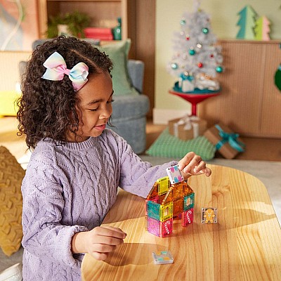 MAGNA-TILES microMAGS Gingerbread House Travel 24-Piece Set