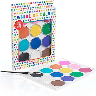 Whirl of Color Jumbo Watercolor Cakes