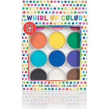 Whirl of Color Jumbo Watercolor Cakes