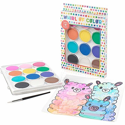 Whirl of Color Jumbo Watercolor Cakes