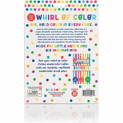 Whirl of Color Jumbo Watercolor Cakes