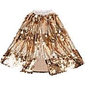 The 5th Avenue Paillette Gold Cape, Size 4/6