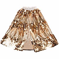 The 5th Avenue Paillette Gold Cape, Size 4/6