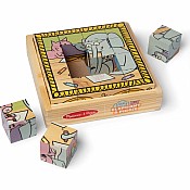 Mo Willems' Elephant & Piggie Wooden Cube Puzzle