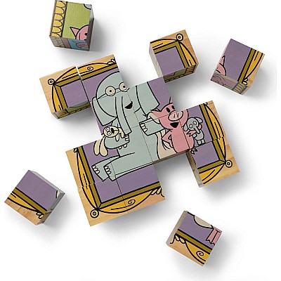 Mo Willems' Elephant & Piggie Wooden Cube Puzzle