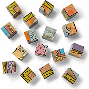 Mo Willems' Elephant & Piggie Wooden Cube Puzzle