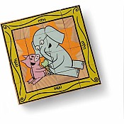 Mo Willems' Elephant & Piggie Wooden Cube Puzzle