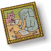 Mo Willems' Elephant & Piggie Wooden Cube Puzzle